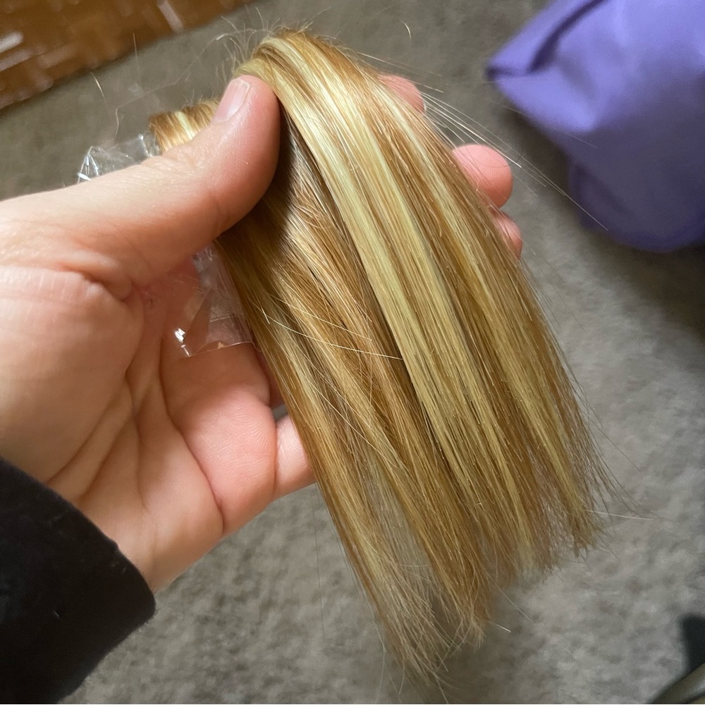 Clip in hair extensions